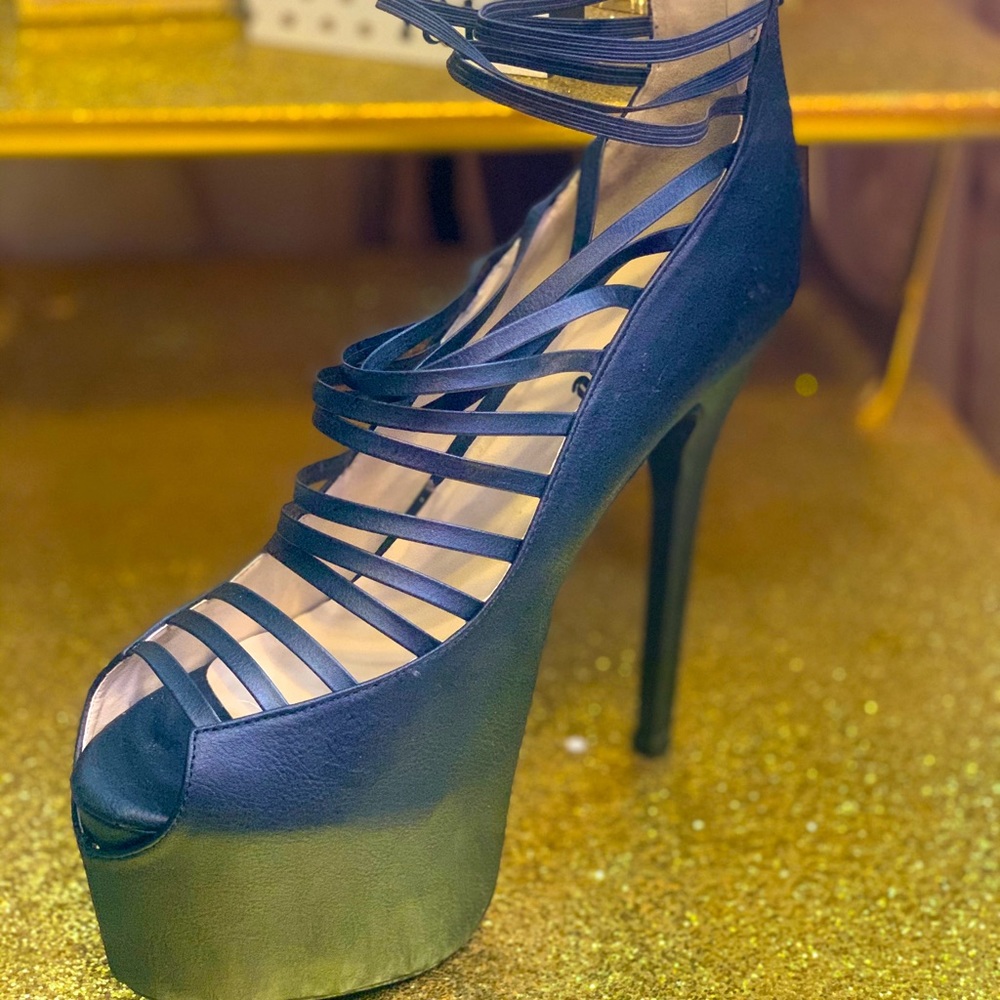 Tall Black Heels